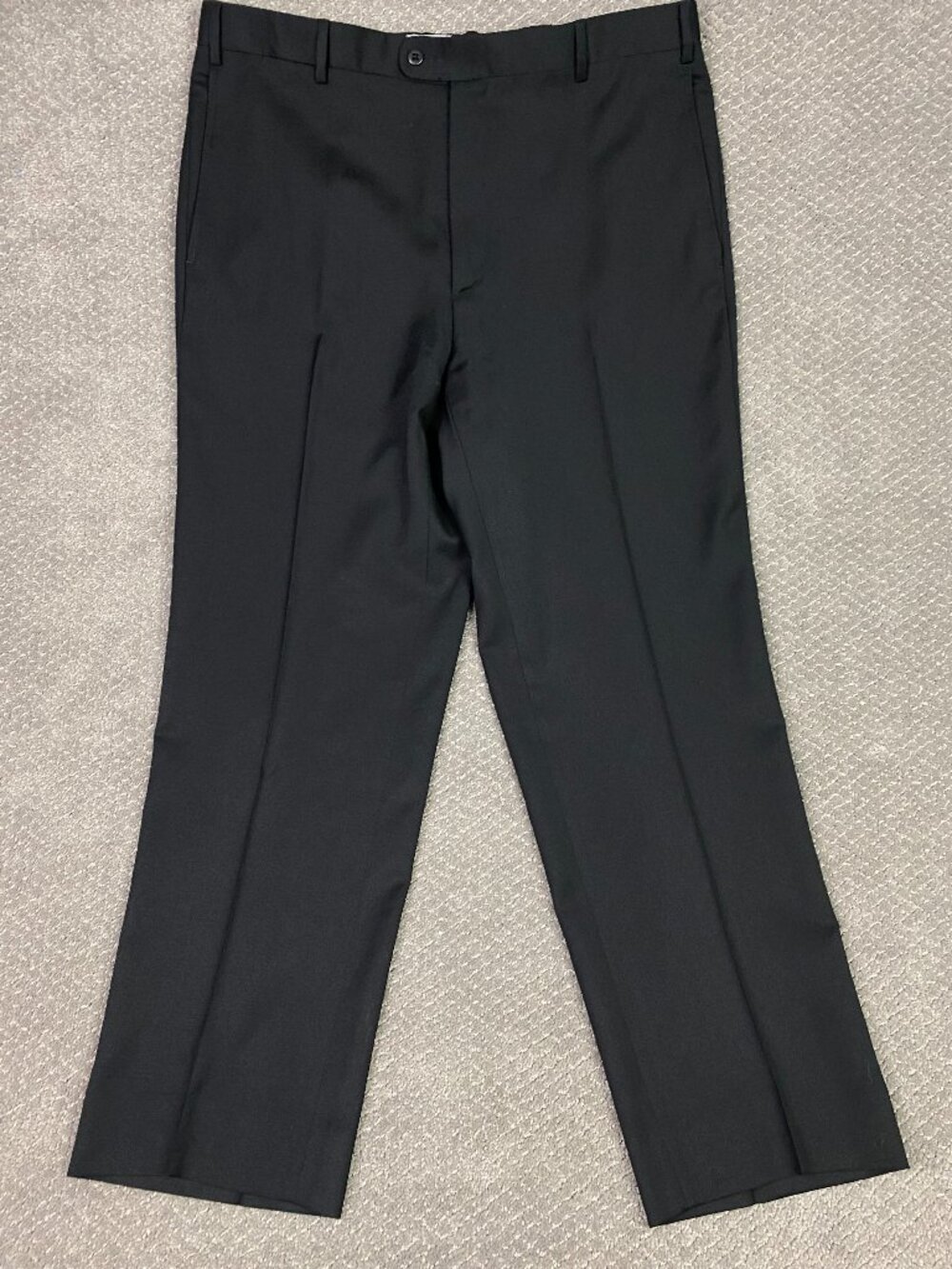 Zanella Dress Pants Slacks Men's 40 Measures 38 x 30 Black 100% Wool Todd